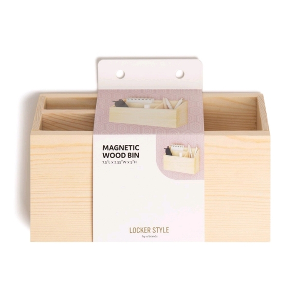 Target Other - Magnetic Wooden Bin Locker Accessory